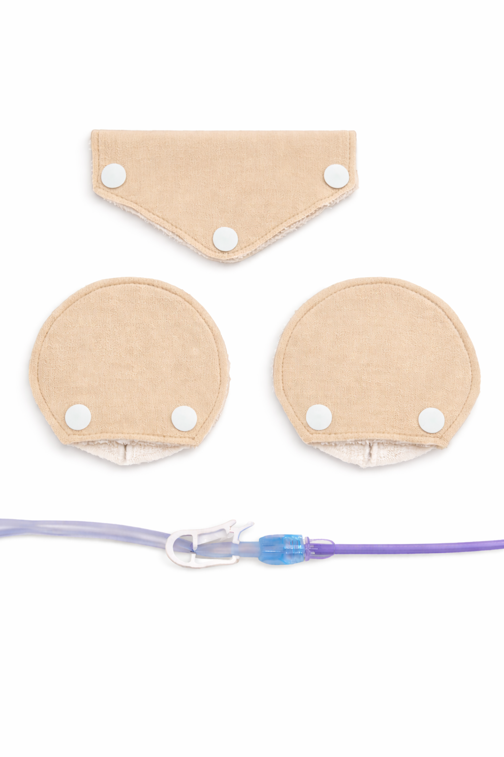Reusable G-Tube Pad Set with Tube Cover