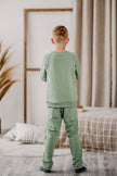 Adaptive Kids Sweatshirt with Double Front Zippers and Front Pocket