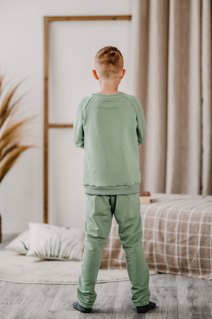 Adaptive Kids Sweatshirt with Double Front Zippers and Front Pocket