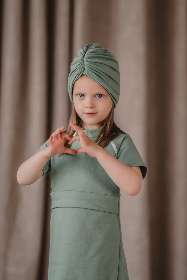 Adaptive Girls Dress with Double Front Zippers and Front Pocket