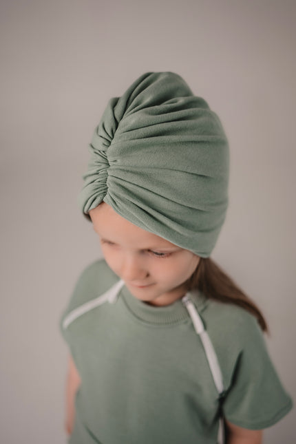 Mergaičių minkštas turbanas