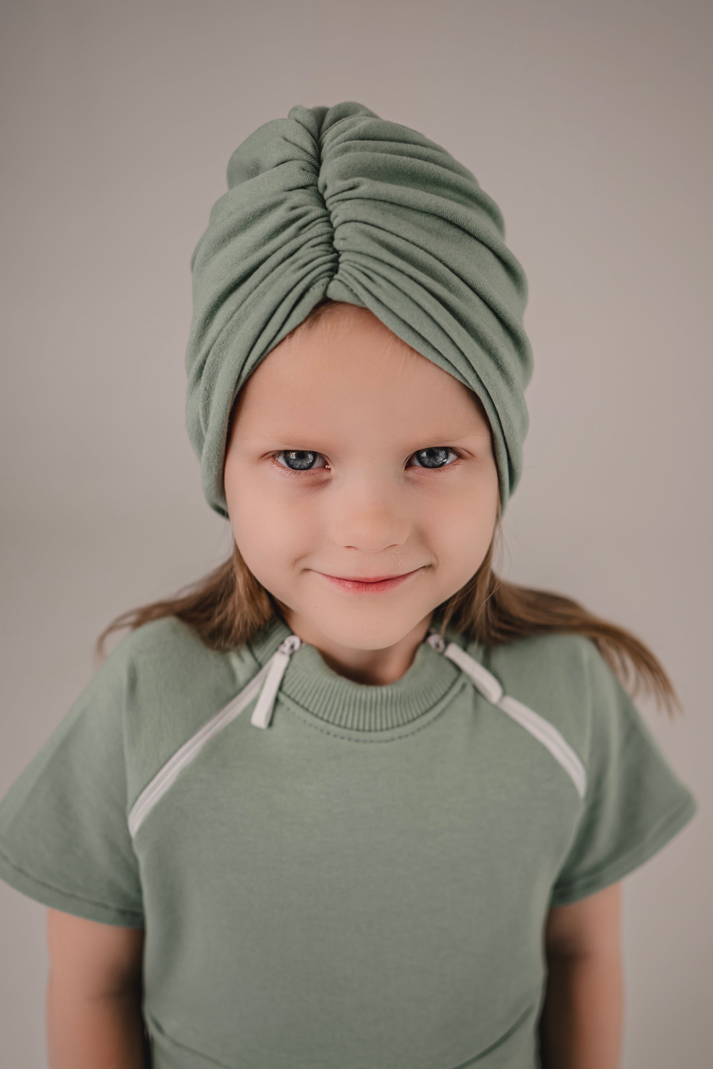 Mergaičių minkštas turbanas