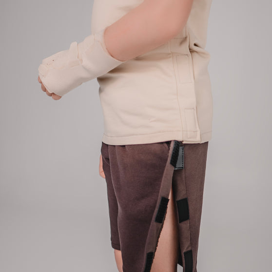 Kids’ Adaptive Shorts with Full Velcro Side Openings