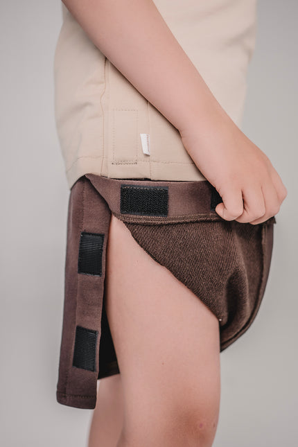 Vaikiški adaptaciniai šortai su visu „Velcro“ užsegimu šonuose