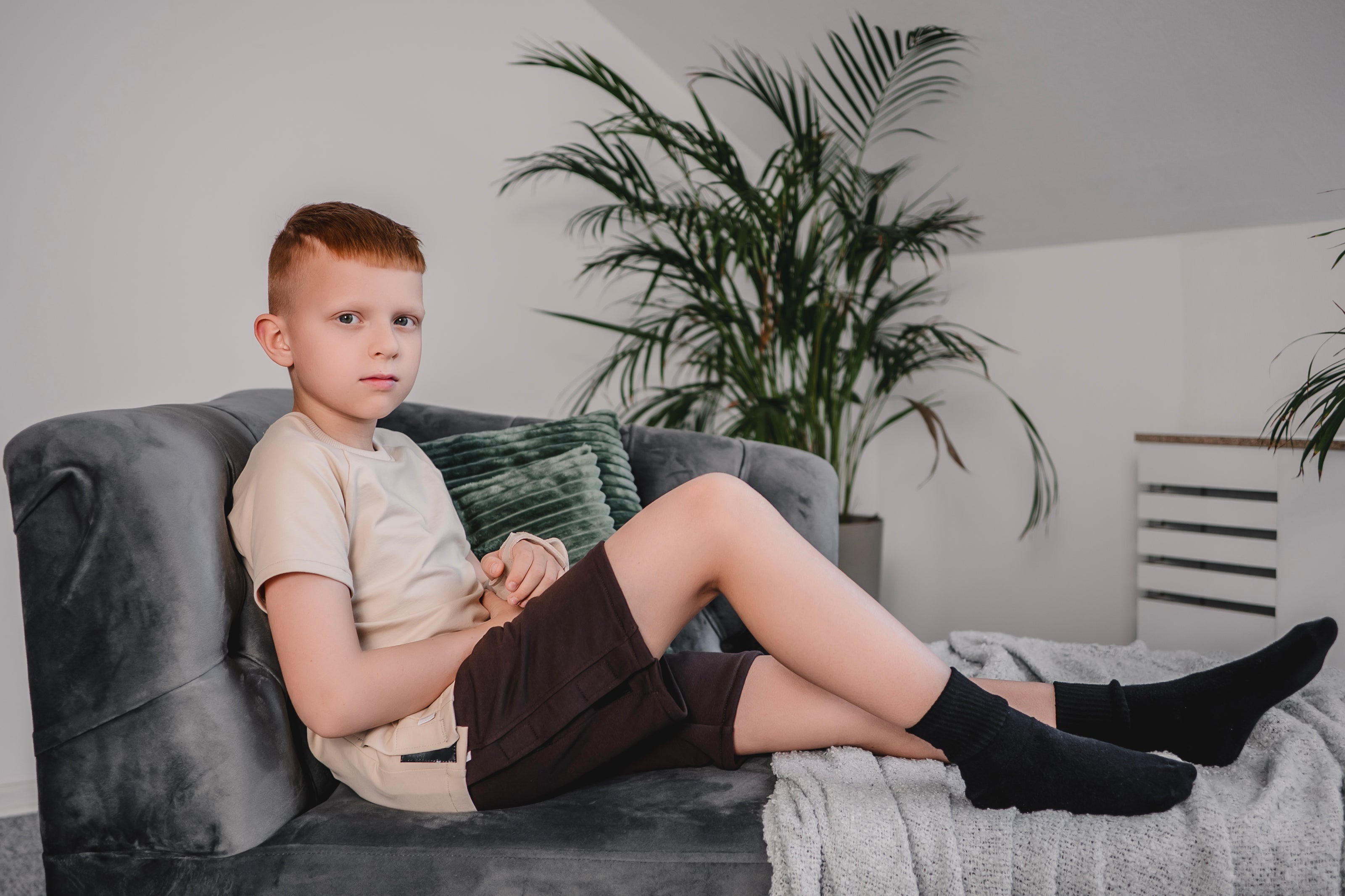 Kids’ Adaptive Shorts with Full Velcro Side Openings