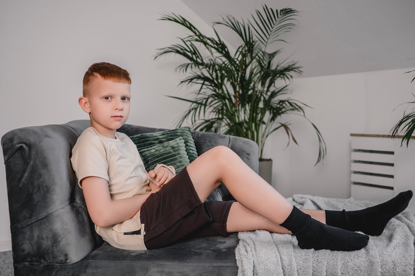 Kids’ Adaptive Shorts with Full Velcro Side Openings